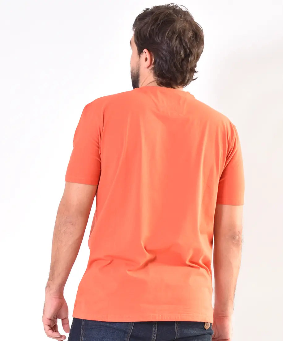 Camiseta CR 7319 Tela Fría Naranja Claro