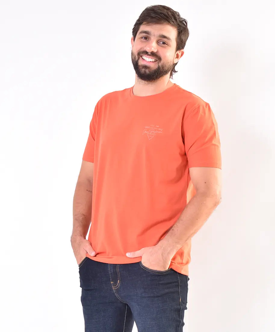 Camiseta CR 7319 Tela Fría Naranja Claro