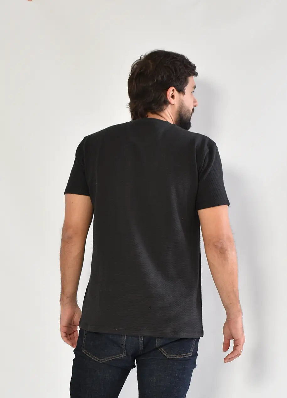 Camiseta CR Texturas 8038 Negra