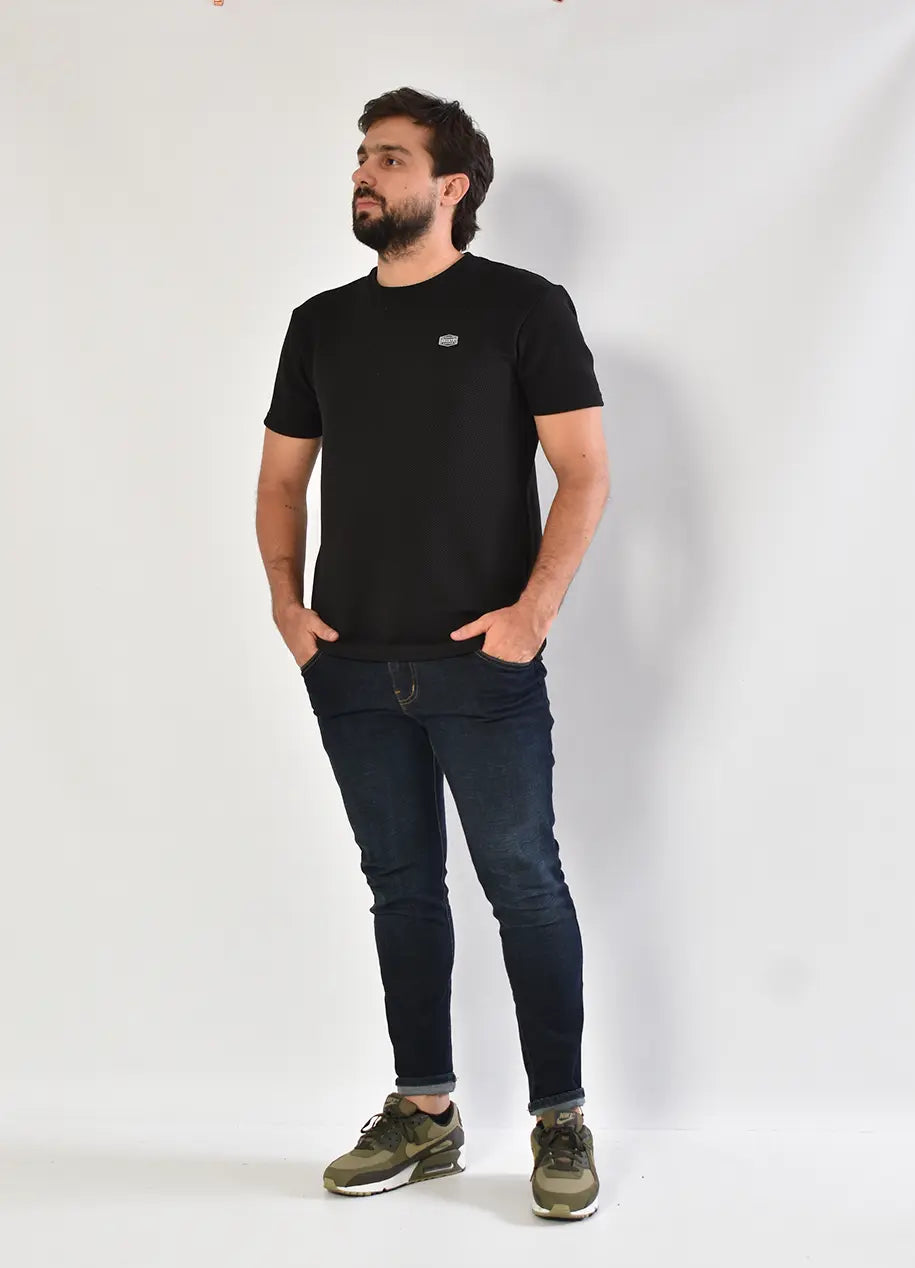 Camiseta CR Texturas 7327 Negra