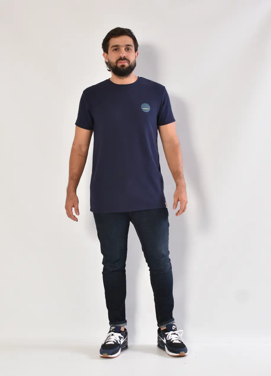 Camiseta CR Texturas 8033 Azul