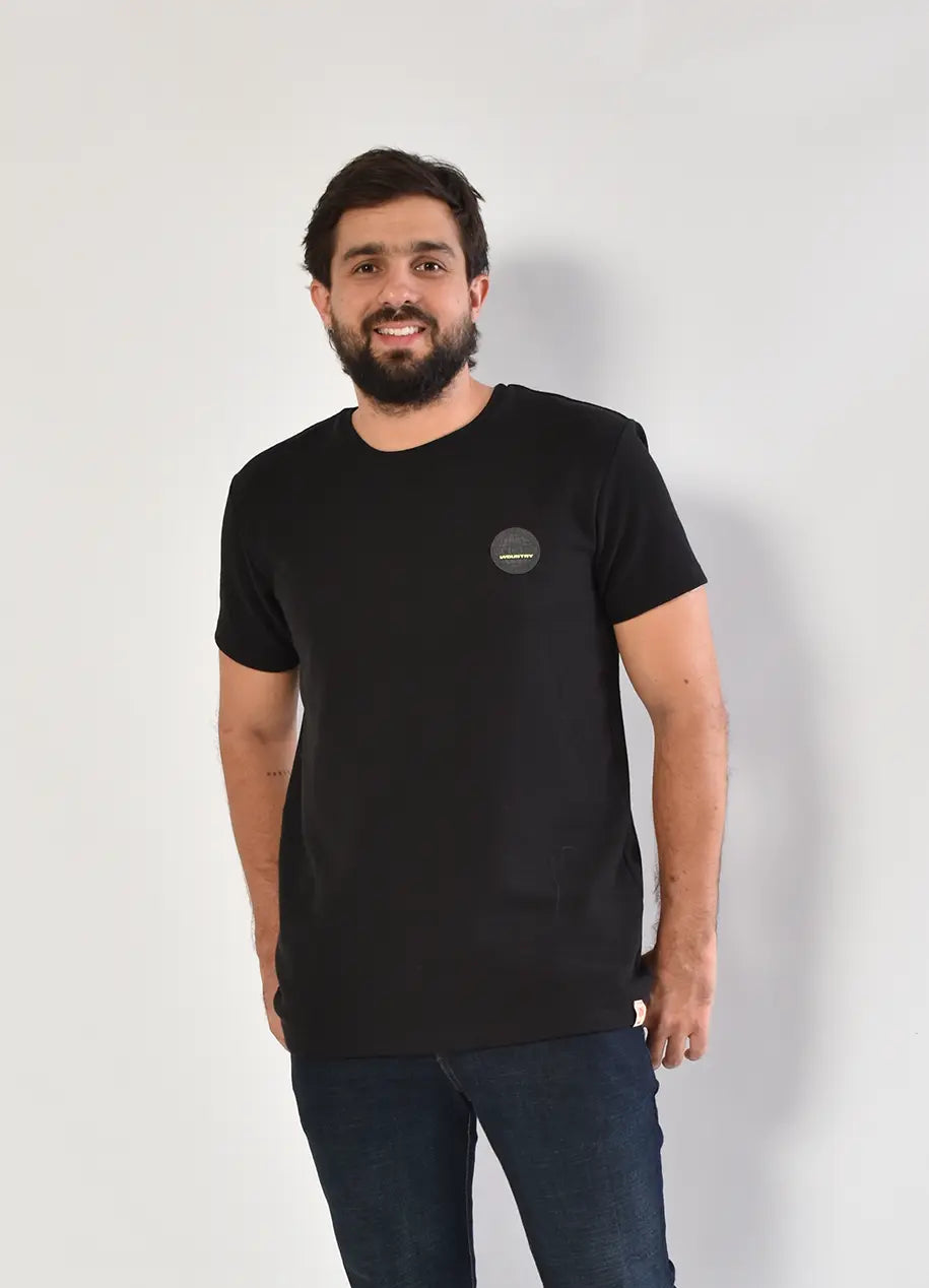 Camiseta CR Texturas 8033 Negra