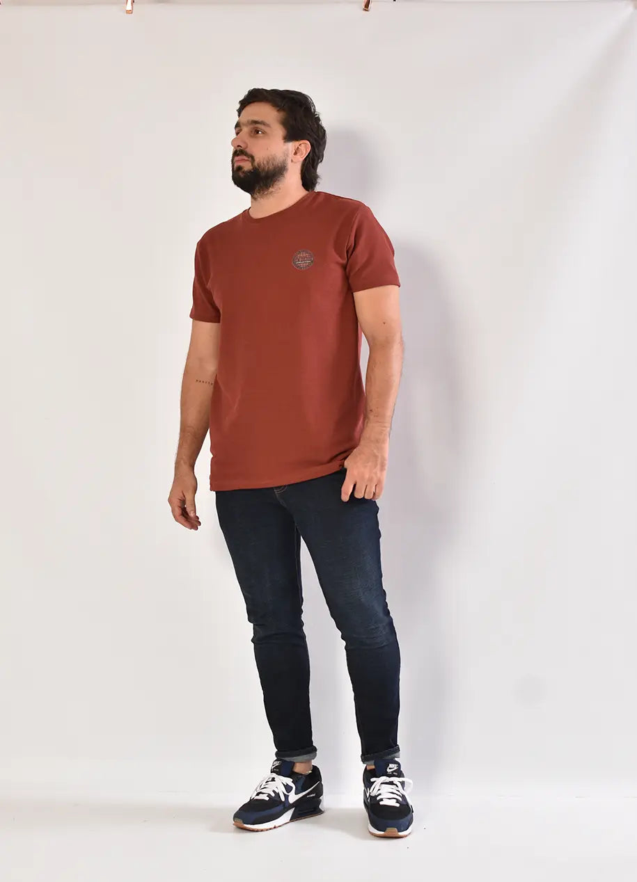 Camiseta CR Texturas 8033 Terracota