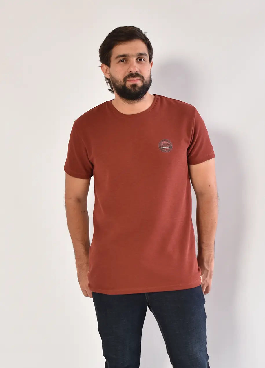 Camiseta CR Texturas 8033 Terracota