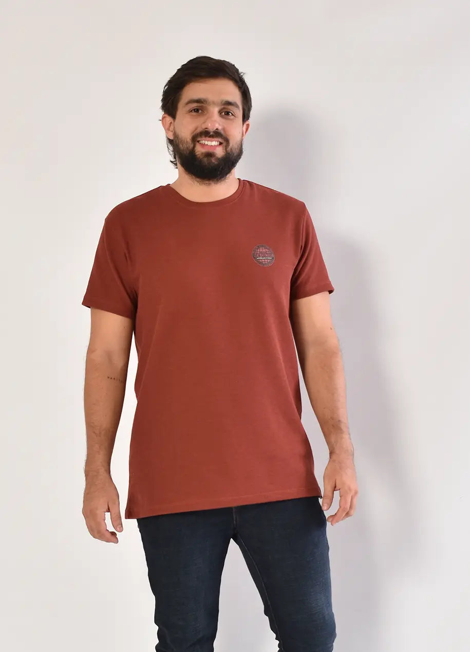 Camiseta CR Texturas 8033 Terracota