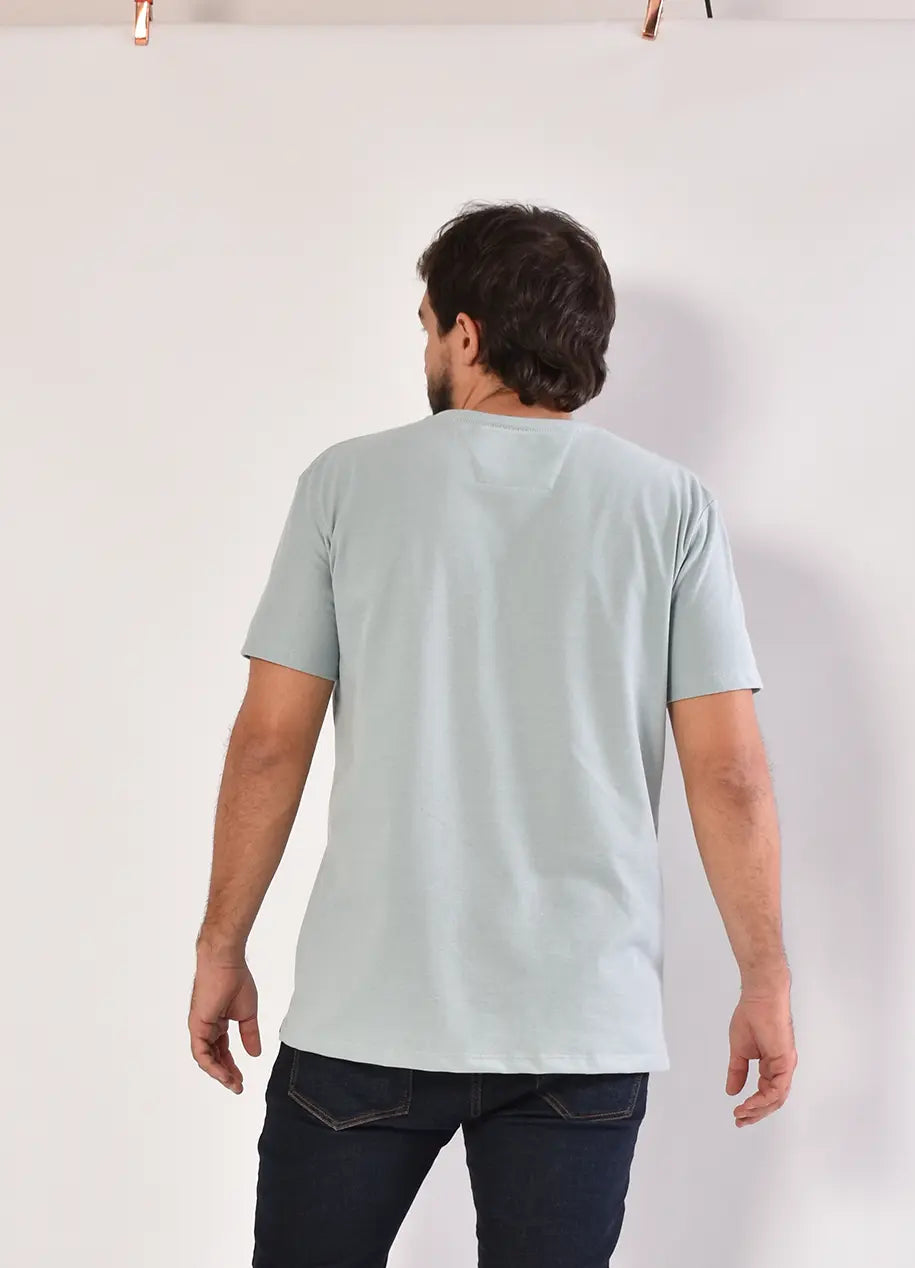 Camiseta CR Texturas 8032 Verde Menta