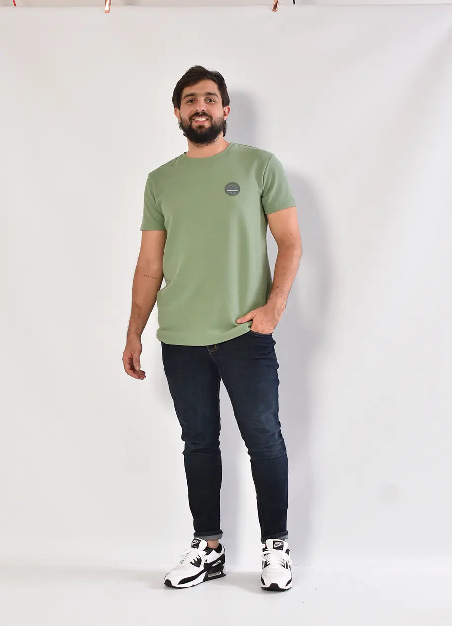Camiseta CR Texturas 8033 Verde Oliva
