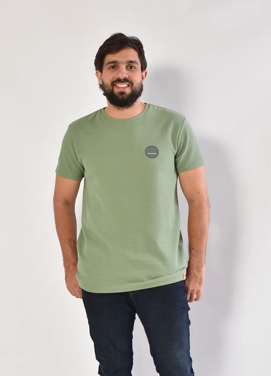 Camiseta CR Texturas 8033 Verde Oliva
