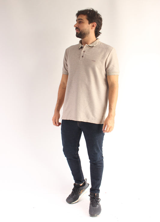 Camiseta Polo 9086 Beige