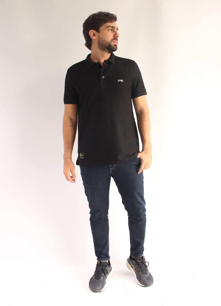 Camiseta Polo 9086 Negra
