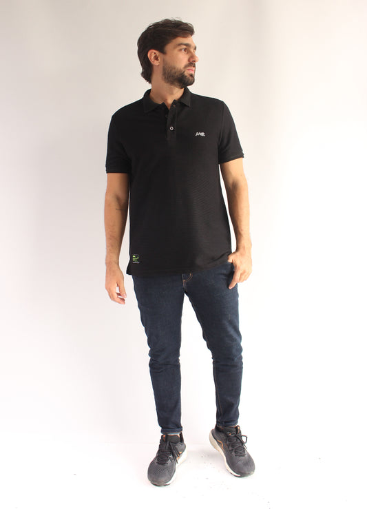 Camiseta Polo 9086 Negra