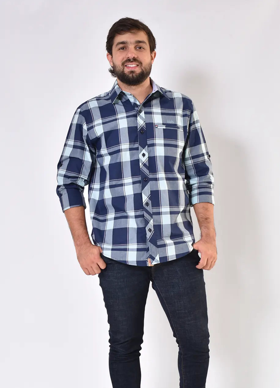 Camisa ML REF 4154 Azul