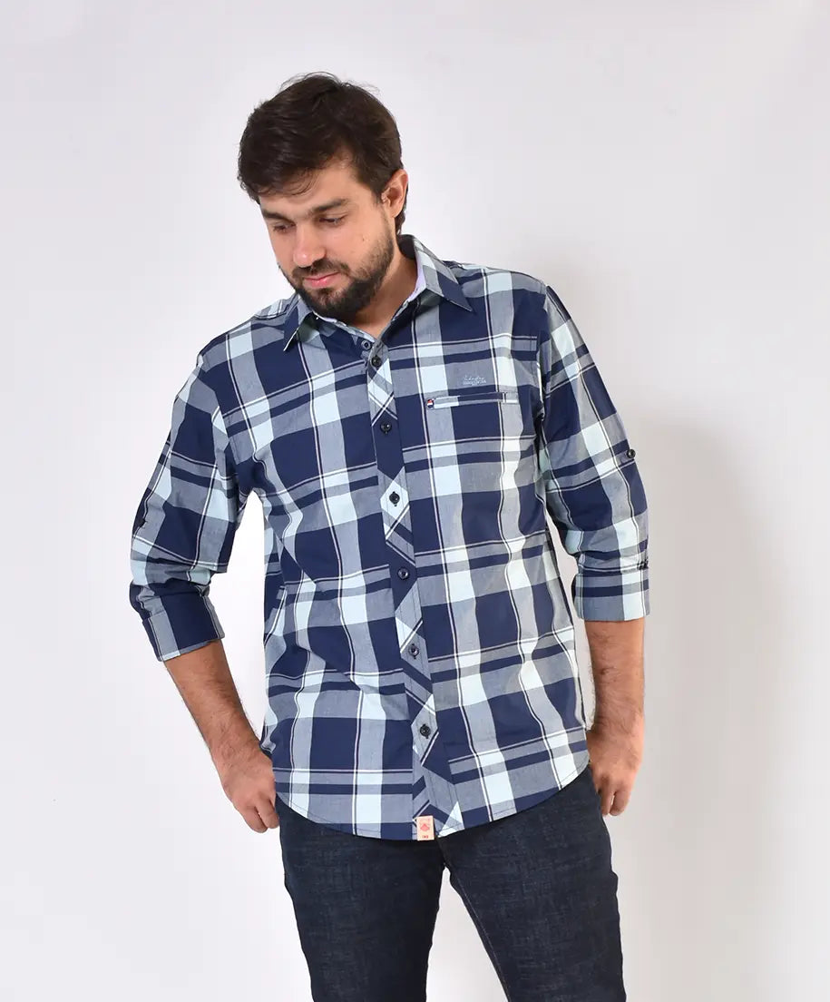 Camisa ML REF 4154 Azul