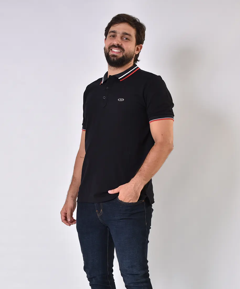 Camiseta Polo 9351 Negra