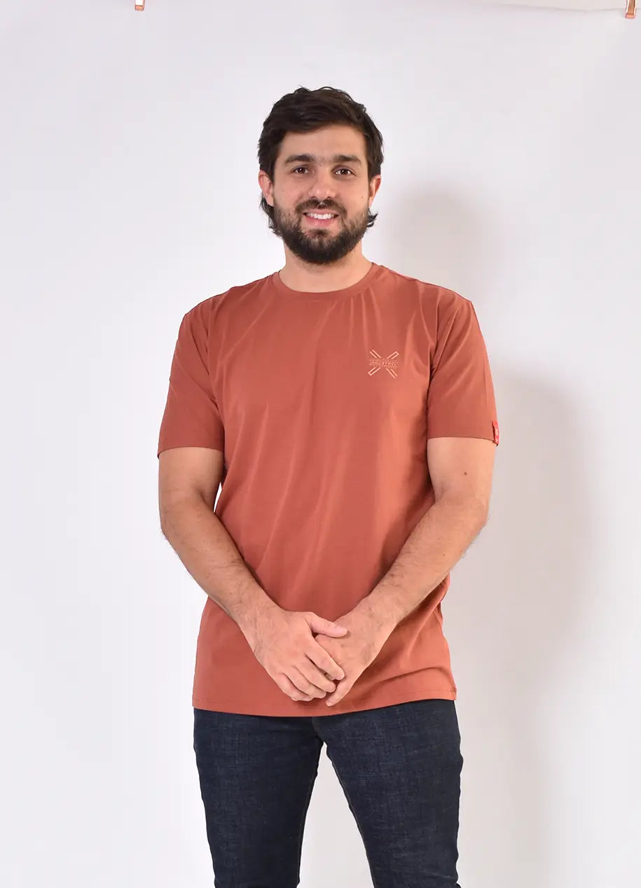 Camiseta CR 7322 Tela Fría Terracota