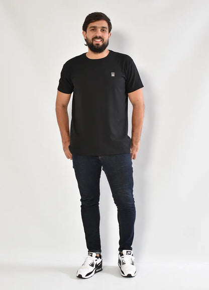 Camiseta CR  Texturas 8032 Negra