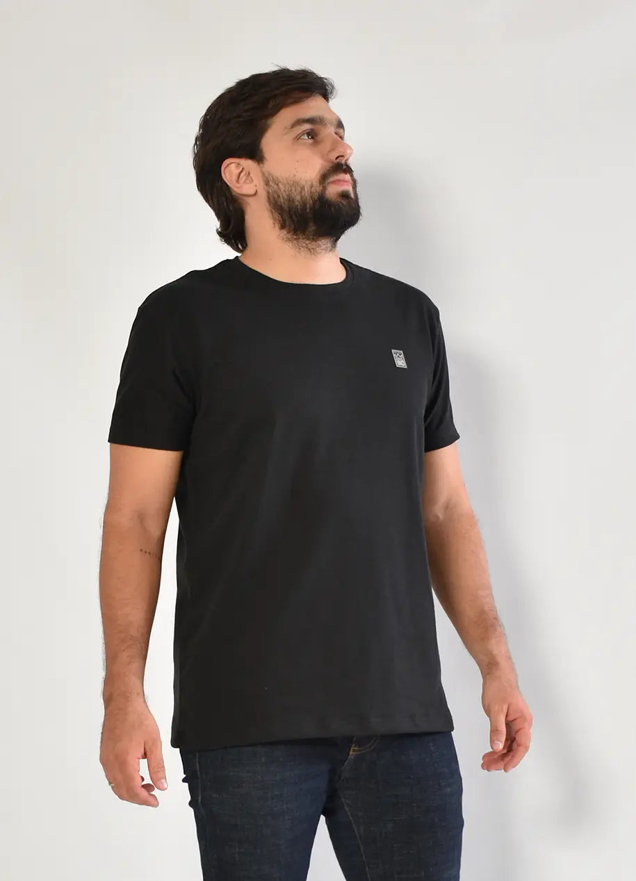 Camiseta CR  Texturas 8032 Negra