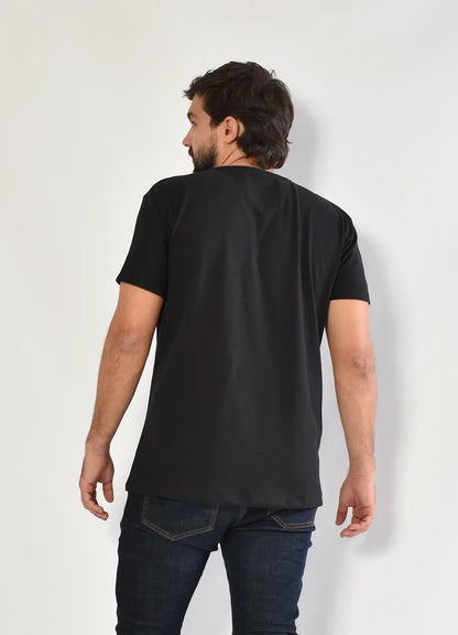 Camiseta CR  Texturas 8032 Negra