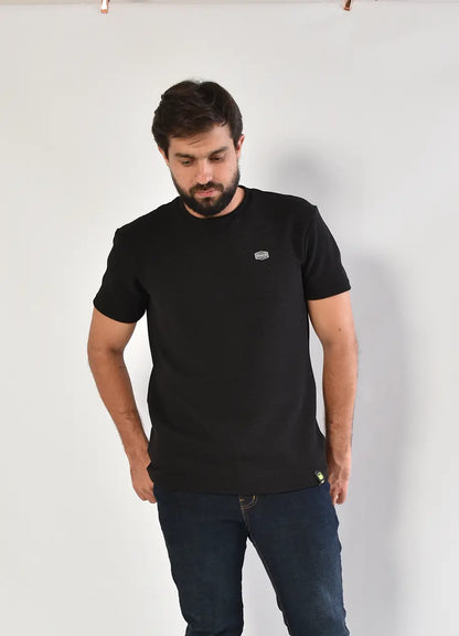 Camiseta CR  Texturas 7327 Negra