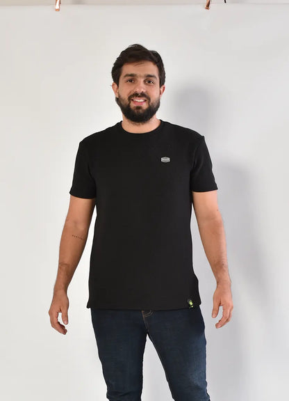 Camiseta CR  Texturas 7327 Negra