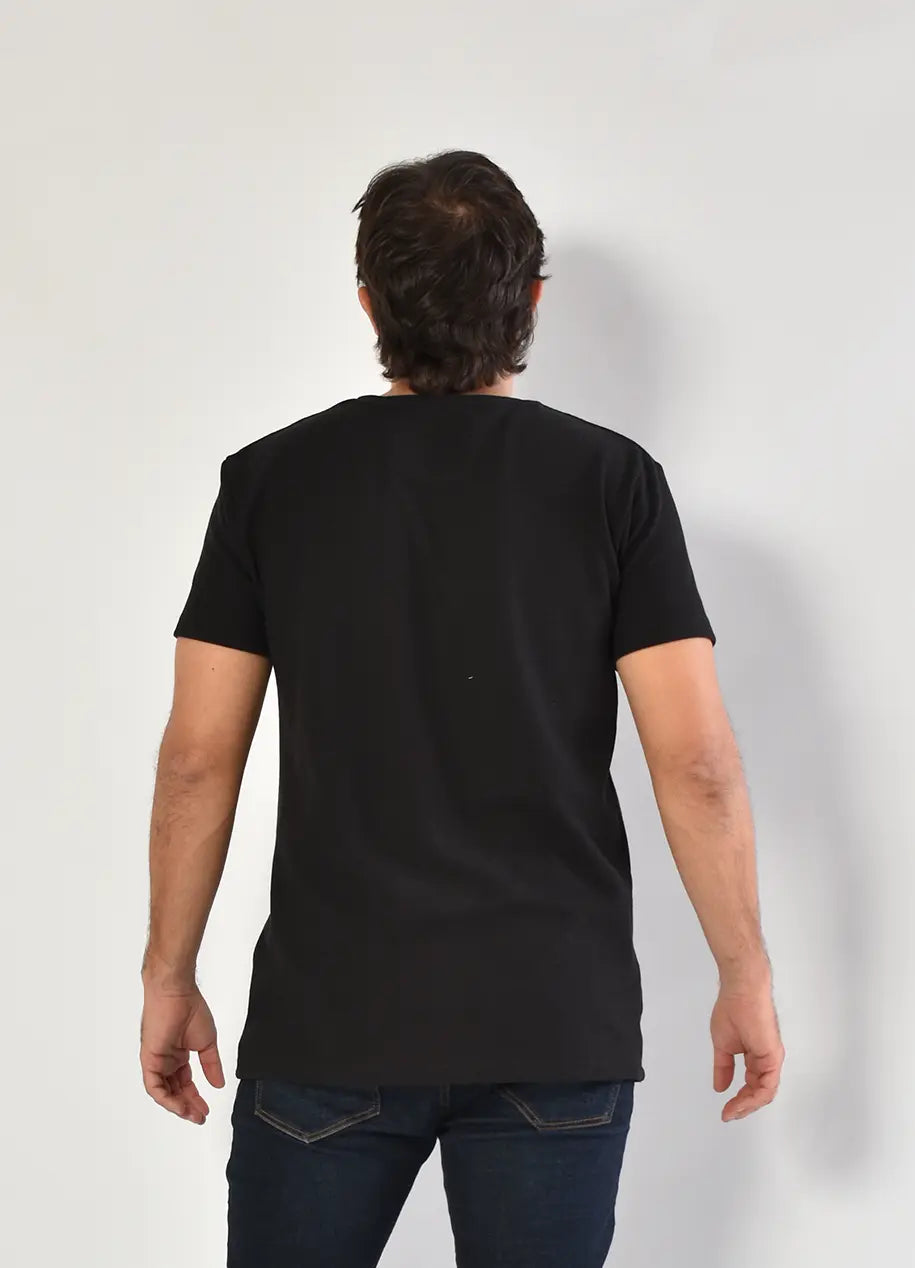 Camiseta CR  Texturas 8033 Negra