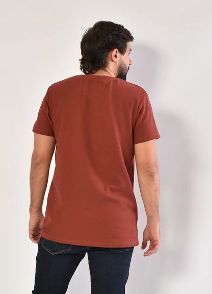 Camiseta CR  Texturas 8033 Terracota