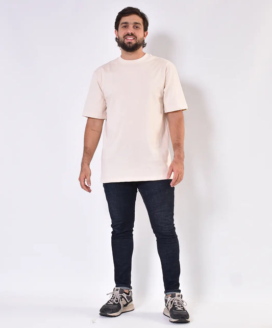 Camiseta Oversize Beige