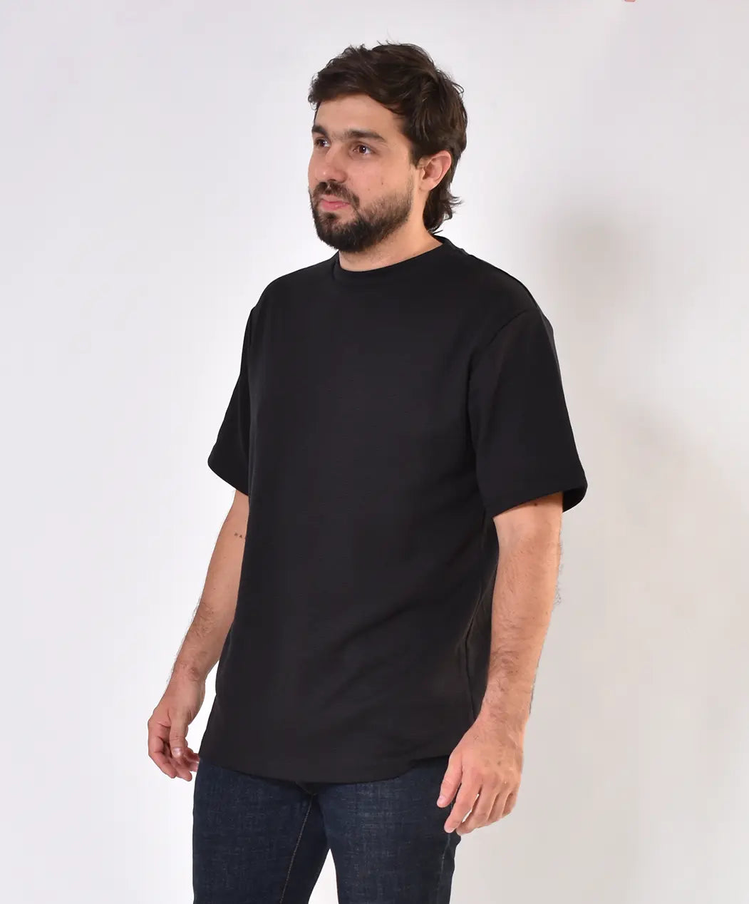 Camiseta Oversize Textura Negra