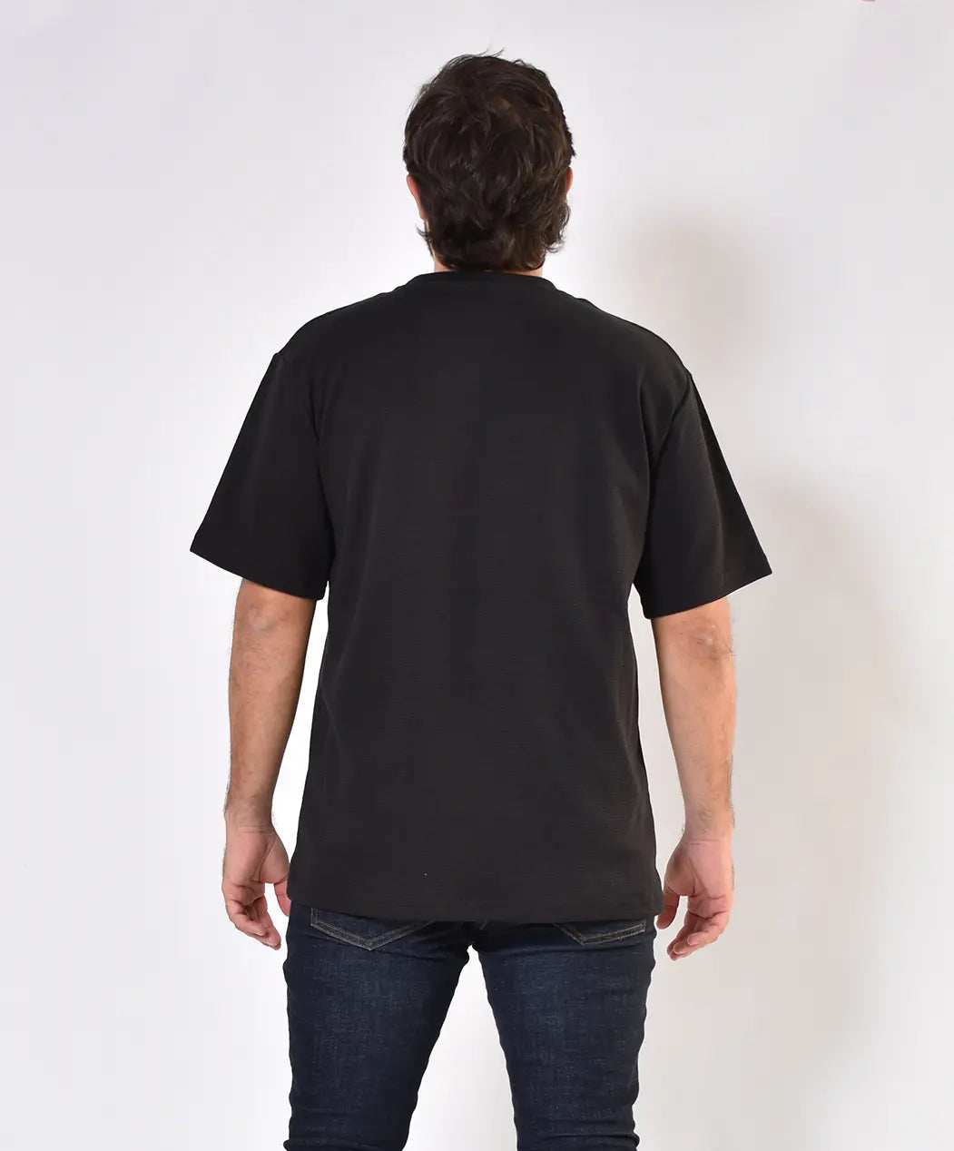 Camiseta Oversize Textura Negra