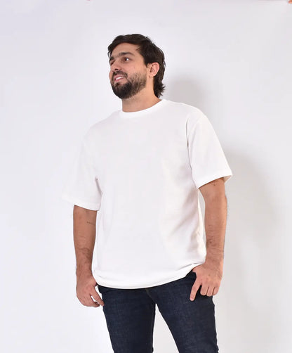 Camiseta Oversize Textura Blanca