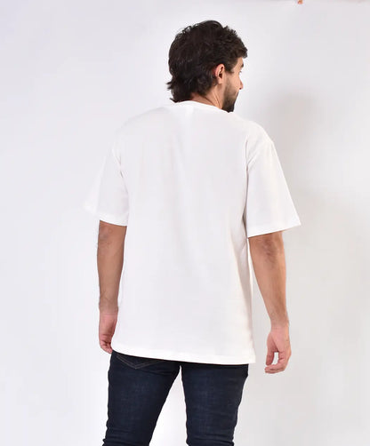 Camiseta Oversize Textura Blanca