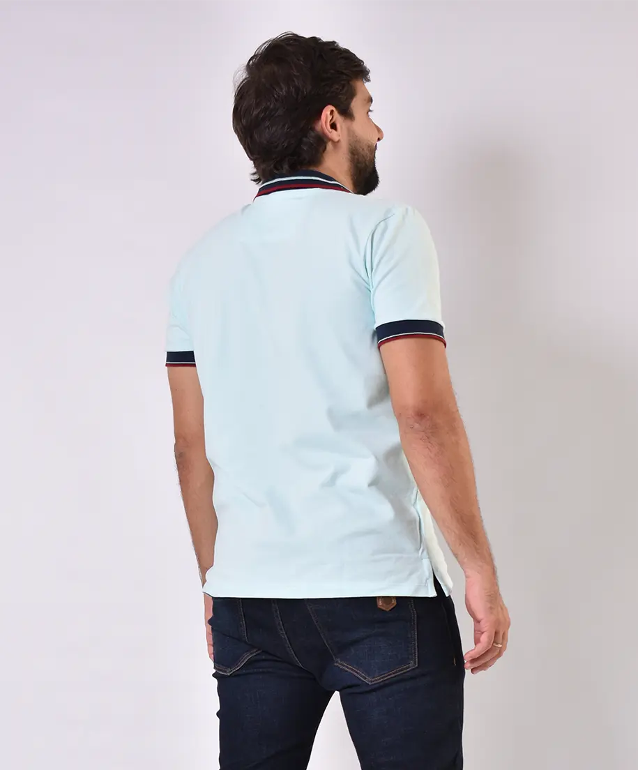 Camiseta Polo 9351 Azul Claro