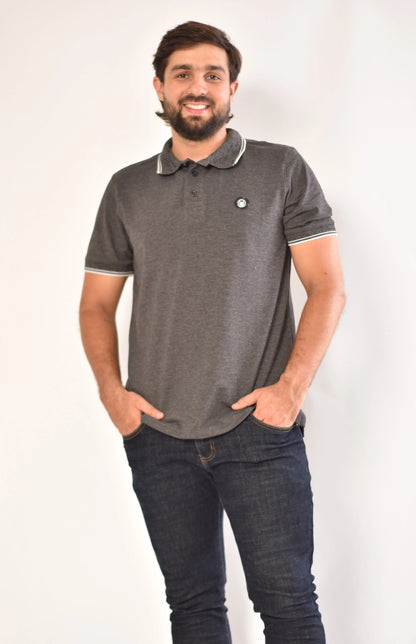 Camiseta Polo 9346 Gris Oscuro