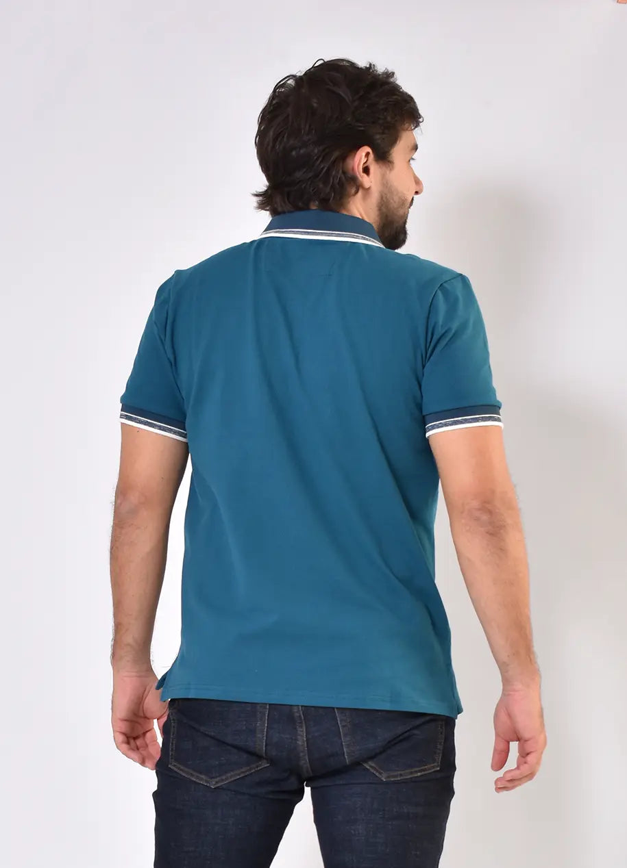 Camiseta Polo 9349 Turquesa