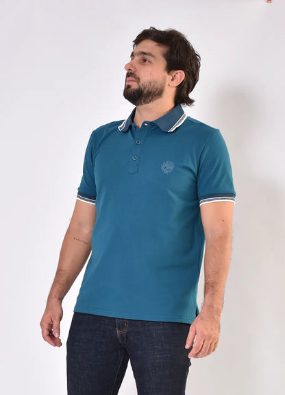 Camiseta Polo 9349 Turquesa