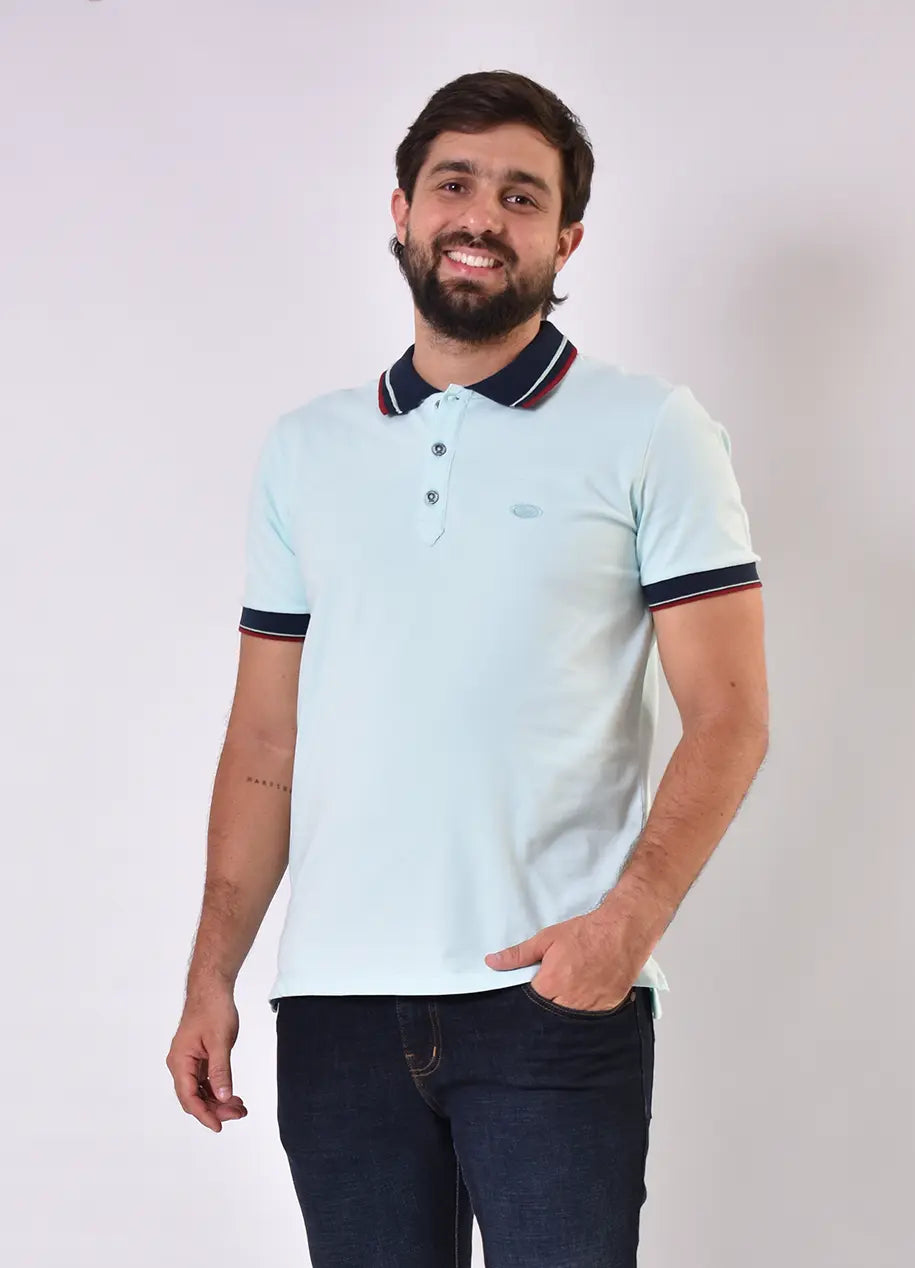 Camiseta Polo 9351 Azul Claro