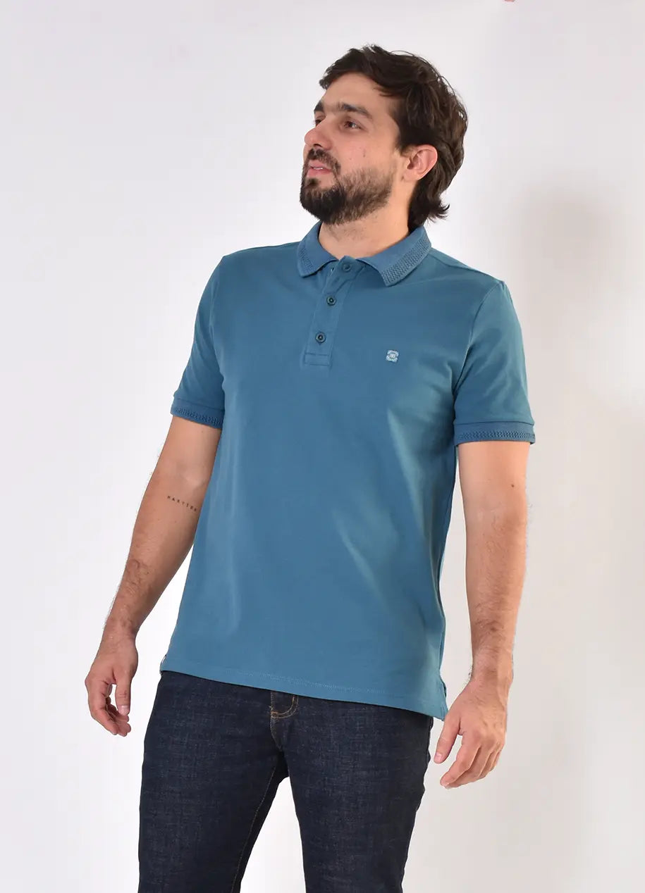 Camiseta Polo 9361 Turquesa