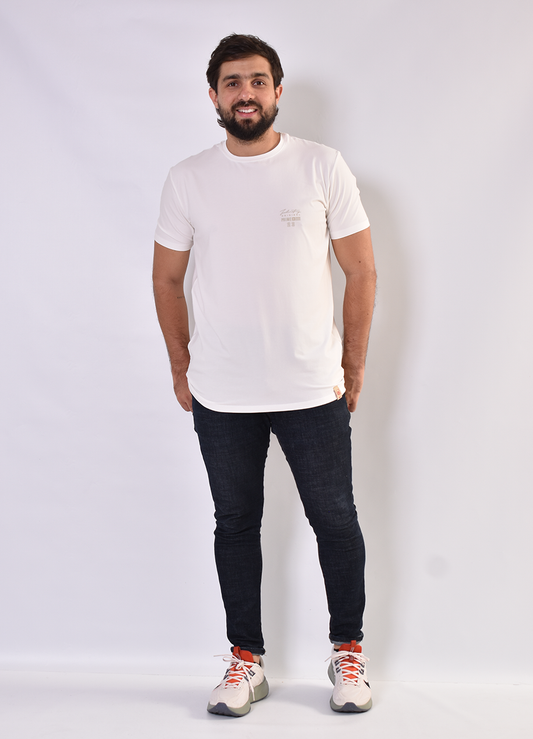 Camiseta CR  Tela fría 7326 Blanca