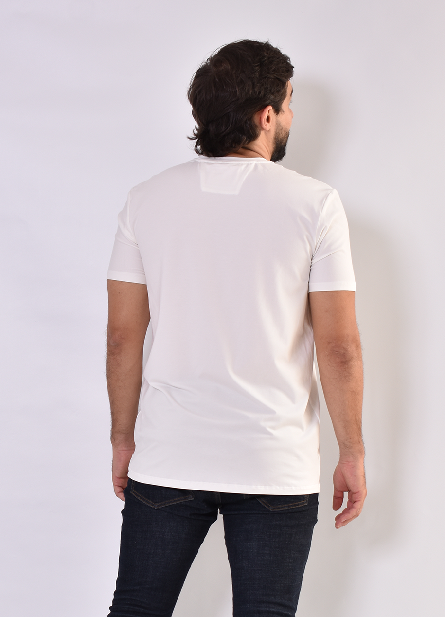 Camiseta CR  Tela fría 7326 Blanca